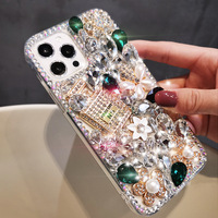 Luxe Strass Bling Diamant Couverture de Téléphone étuis pour iphone 15 14 13 12 11 pro max 8 7 Plus Samsung S24 S23 A34 A54