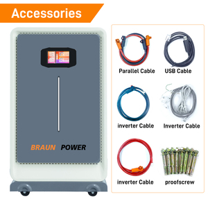 Batería de Almacenamiento de Energía de 51.2V 280Ah/300Ah 15kWh con Garantía de 10 Años, Batería de Almacenamiento de Energía Doméstica de Pared - Product Image 1