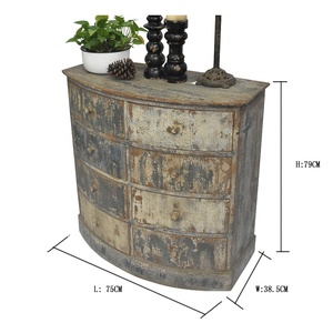 Luckywind Shabby Chic French Country Style Furniture Antique Wooden <strong>Corner</strong> <strong>Storage</strong> <strong>Cabinet</strong> for Living Room,Bedroom Decor - Product Image 6