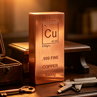 Barre de cuivre de 1 kg, 99 % de cuivre, usage industriel et décoratif