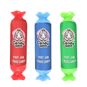 Nuevo diseño personalizado al por mayor de alta capacidad Halal vegetariano <span class=keywords><strong>frut</strong></span> Jam Squeeze líquido caramelo dulces forma de caramelo - Product Image 2