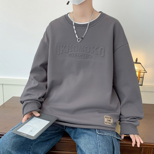 Suéter de Gran Tamaño para Hombre, Otoño Invierno, Nuevo Estilo Moderno, Color Sólido, ODM, Informal, Manga Larga, para Uso Diario - Product Image 5