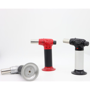 Brûleur à gaz butane rechargeable personnalisé de qualité supérieure, briquet à jet avec adaptateurs, torche métallique, flamme de torche, briquet à flamme de torche HC-602 - Product Image 1