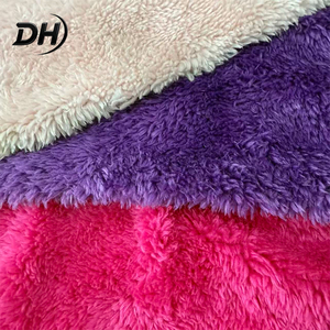 Single Sided Plain Flannel 220G Polyester Knitted <strong>Fleece</strong> <strong>Fabric</strong> for Home Wear Pajamas Blankets - Product Image 4