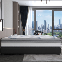 Matelas de lit confortable à ressorts ensachés en mousse à mémoire de forme pour mobilier de maison