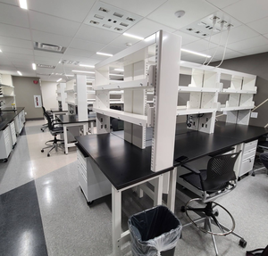 Langlebige Laminat-Labor werkbank mit chemischer Beständigkeit, Dental School <span class=keywords><strong>Laboratory</strong></span> Furniture <span class=keywords><strong>Laboratory</strong></span> Island Design - Product Image 2