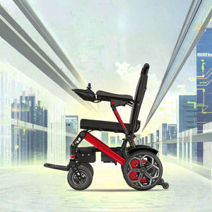 Silla de ruedas eléctrica ultraligera con batería de litio de 12A, diseño plegable portátil con control remoto hecho de aleación de aluminio - Product Image 3