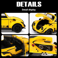 Modèle de voiture Beetle à l'échelle 1/32 en alliage, réplique vintage en métal, artisanat pour enfants, unisexe, emballage en boîte couleur, vente en gros