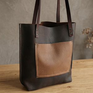 Sacs à main bandoulière légers, imperméables, à grande capacité, en cuir véritable 100%, durables, écologiques, personnalisés, à prix avantageux - Product Image 1