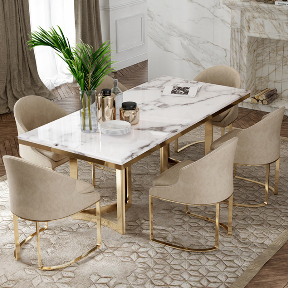 Marble Dinning Table Set, Dining Room Furniture, Nordic Chair и Dining Table, Home Furniture, ярмарка Price, China