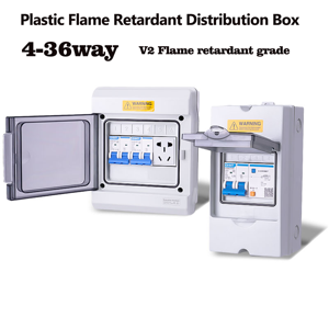 صندوق توزيع الطاقة بستة طرق V0 ومعوق لهب IP66 ومضاد للماء صندوق موصول كهربائي بلاستيكي للأماكن الخارجية - Product Image 5