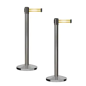 Car Park Belt Barrier System Stainless Steel Earring Post Stud Road Safety Crowd Control