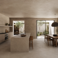 Microcemento con Efecto Piedra para Paredes y Suelos, Acabado Liso Mate, Impermeable, para Proyectos de Diseño de Interiores de Lujo