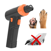 Outil de coupe des ongles pour animaux de compagnie sans fil, polissage sûr et précis, lime à ongles rechargeable pour animaux de compagnie avec lumière LED pour chats et chiens