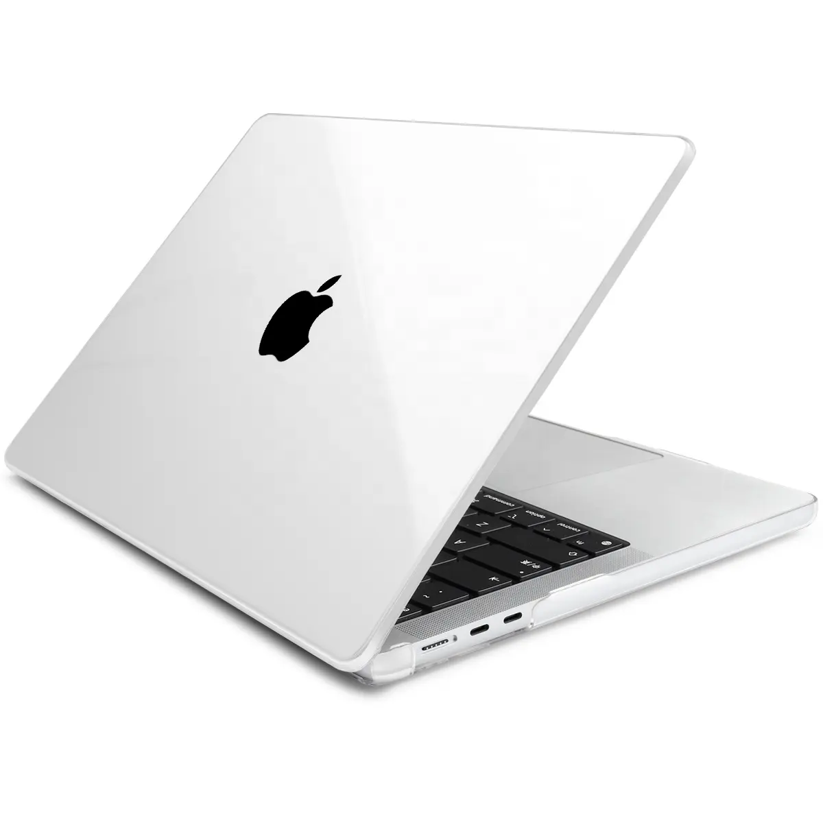 جراب لاب توب PC مصنوع من البلاستيك الشفاف بالكريستال بأكمام صلبة لأجهزة Macbook Air Pro 11 12 13 14 15 16 بوصة موديل رقاقة M1 M2 M3 موديل A2941 A2681