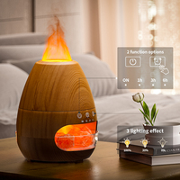 Usine Vente Flamme Lumière Huile Essentielle Diffuseur Humidificateur 200ml Feu Flamme Diffuseur Arôme Humidificateur pour Bureau À Domicile Yoga