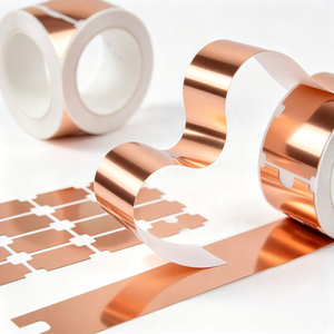 Square Die Cut Conductive Copper Foil Sticker With Self Adhesive Backing For Emi Shielding And Electrical Grounding - Product Image 2