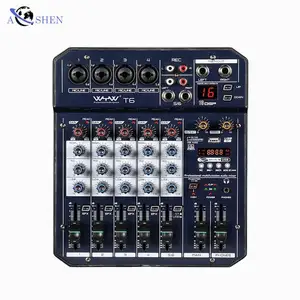 AOSHEN Audio Mixer 6 channels For DJ Musical Instrument Livestream mixer sound with 16DSP