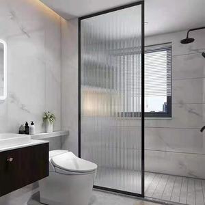 DAIYA-cristal templado <span class=keywords><strong>para</strong></span> puertas de cuarto de baño, pantalla de <span class=keywords><strong>ducha</strong></span> ajustable semisin marco con vidrio negro de 10mm - Product Image 4