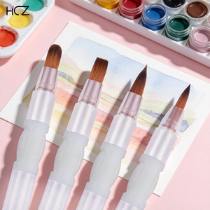 Nouveauté : Stylo marqueur auto-écoulant, pinceaux d'artiste plats/ronds/en forme <span class=keywords><strong>de</strong></span> poire pour la peinture et le dessin - Product Image 6