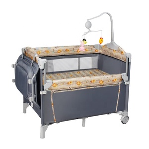 Jugar pluma bebé al lado de cunas <span class=keywords><strong>cuna</strong></span> <span class=keywords><strong>parque</strong></span> con canopy bebé - Product Image 3