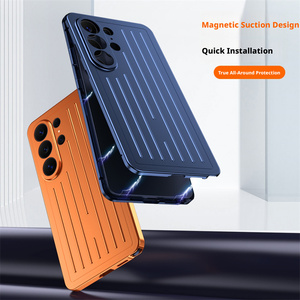 Étui <span class=keywords><strong>de</strong></span> téléphone en verre trempé haute définition pour Samsung S26 Ultra, protection 360°, panneau arrière en métal, anti-chute - Product Image 2