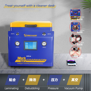 Imark Máy cán chân không 4 trong 1 siêu 12.9 inch Máy bơm tẩy bong bóng Máy nén khí công cụ sửa chữa cơ khí Màn hình LCD 220V - Product Image 2