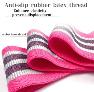 Banda de cadera Resistencia personalizada Bandas de botín Círculo de cadera Resistencia Botín Glúteos Bucle Tela impresión círculo Estampado Entrenamiento en casa - Product Image 5