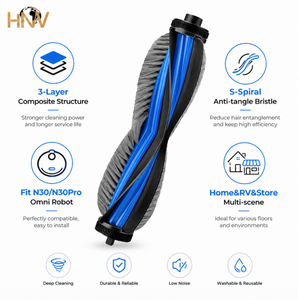 Ecovacs <span class=keywords><strong>Debot</strong></span> N30/N30 Pro Omni aspiradora robótica repuestos rodillo principal cepillo Central plástico Manual fuente de alimentación hogar - Product Image 2