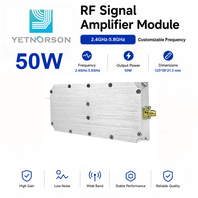 50W 20W 30W Multi Frequency RF Communication Module 915MHz 1.2GHz 2.4GHz 5.8GHz Professional OEM Service Anti-Drone Module