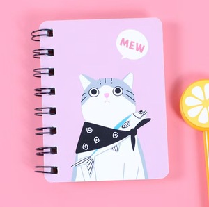 Cute Cat Spiral <b>Notebook</b> Portable Pocket Notepad Various Colors Fun Stationery for Students Office Workers Back-to-School - Product Image 2