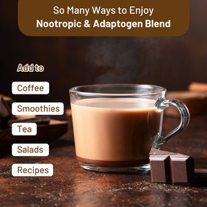 Ноотропный порошок, когнитивный усилитель и поддержка памяти, ноотропики, смесь грибов, смесь грибов, смесь с Чага Рейши - Product Image 5