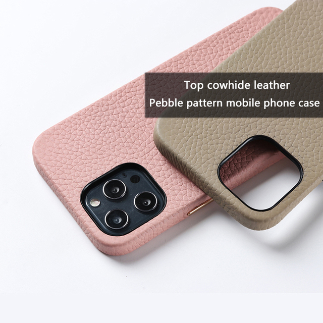 For Iphone 6 7 8 Plus 12 Pro Max for Apple Phone Sublimation Retro Saffiano Bulk Genuine Leather Cell Phone Case With Designs