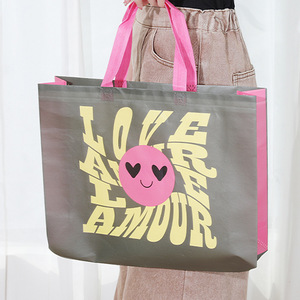 Xinsen Non Woven Bag Spunbond Fabric Customizable Logo General Packaging Shopping Gift - Product Image 2