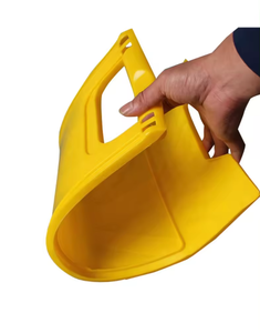 لافتة تحذير بلاستيكية صفراء مزدوجة الجوانب للأرضيات المبللة، لافتة أمان قابلة للطي ثنائية اللغة للتنبيه على الأرضيات المبللة - Product Image 5