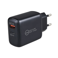 Chargeur mural à double port PD 45W Type C Adaptateur de charge super rapide pour téléphone portable Samsung