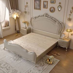 <span class=keywords><strong>Lit</strong></span> de luxe en bois massif de style américain, design moderne et minimaliste, adapté à une chambre principale, avec <span class=keywords><strong>un</strong></span> <span class=keywords><strong>lit</strong></span> <span class=keywords><strong>double</strong></span> king-size - Product Image 5