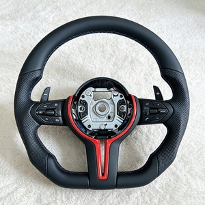 Volante Deportivo de Cuero para <span class=keywords><strong>BMW</strong></span> F10 F30 F20 F31 F36 M X3 X4 X5 M3 M5 M6 F01 F02 F06 F07 F11 F12 F14 F15 F16 F22 F31 E71 E90 - Product Image 2