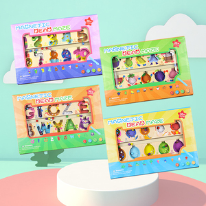 Juguete Educativo Temprano <span class=keywords><strong>de</strong></span> Madera: Laberinto <span class=keywords><strong>de</strong></span> Animales y Dinosaurios, Juego <span class=keywords><strong>de</strong></span> Contar y Clasificar Colores, Juego <span class=keywords><strong>de</strong></span> Mover Cuentas, Control <span class=keywords><strong>de</strong></span> Lápiz para Niños - Product Image 5