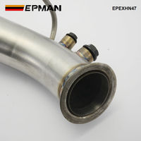 EPMAN Downpipe d'échappement turbo en acier inoxydable pour BMW Série 3 E92 E93 320d Moteur N47 EPEXHN47 Compatible avec système d'échappement Catback