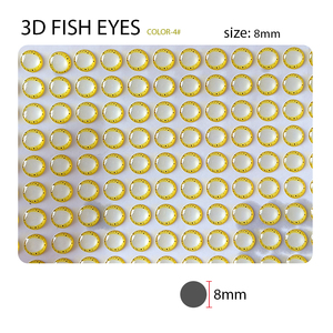 Tùy Chỉnh 3D Mắt Cá 8Mm 9Mm Cứng Epoxy Mắt Đơn Và Cặp Đôi Phong Cách, Câu Cá Bay Buộc Lures Thủ Công - Product Image 6