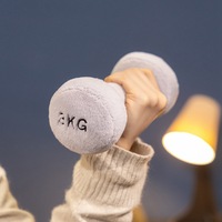 Amusant et haltère Kettlebell peluche poupée portée comme pendentif petit cadeau d'activité de gymnastique soulagement du Stress pour les garçons techniques lavées