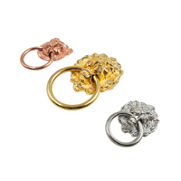 Pinlong – accessoires de quincaillerie, poignée de meuble dorée en forme de Lion pour chaises/lits
