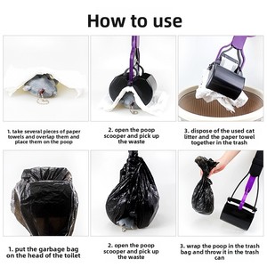 Ramasse-crottes pour chien portable, facile à transporter, avec long manche, vente en gros - Product Image 3