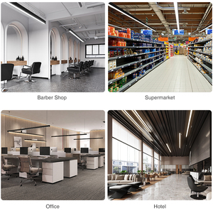 Hiện đại tuyến tính ánh sáng hình chữ nhật hình vuông trần Mặt dây chuyền LED Đèn Chùm Hồ bơi bảng ánh sáng phòng bi-a treo đèn - Product Image 6