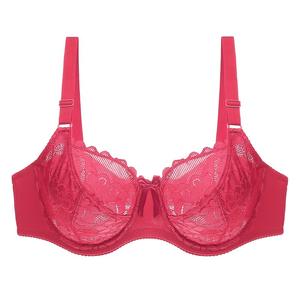 Soutien-gorge à armatures en dentelle pour femmes rondes, <span class=keywords><strong>grande</strong></span> taille, <span class=keywords><strong>section</strong></span> fine, Europe et Amérique - Product Image 6