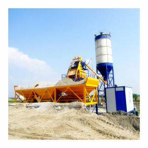 /75 m3/h Kleine, hochwertige, preisgünstige Beton mischa nlage Einfach zu bedienende kompakte Anhänger mischa nlage - Product Image 4