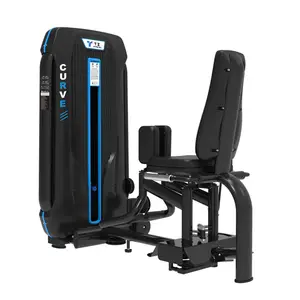 Inner outer thigh leg training machine with heavy weight stack
