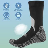 Chaussettes de randonnée imperméables respirantes multicolores à bout sans couture