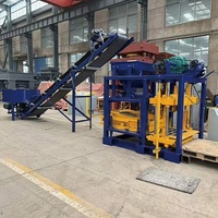 Machine à mouler des blocs de béton entièrement automatique QT4-25, machine à briques multifonctionnelle pour usine de ciment